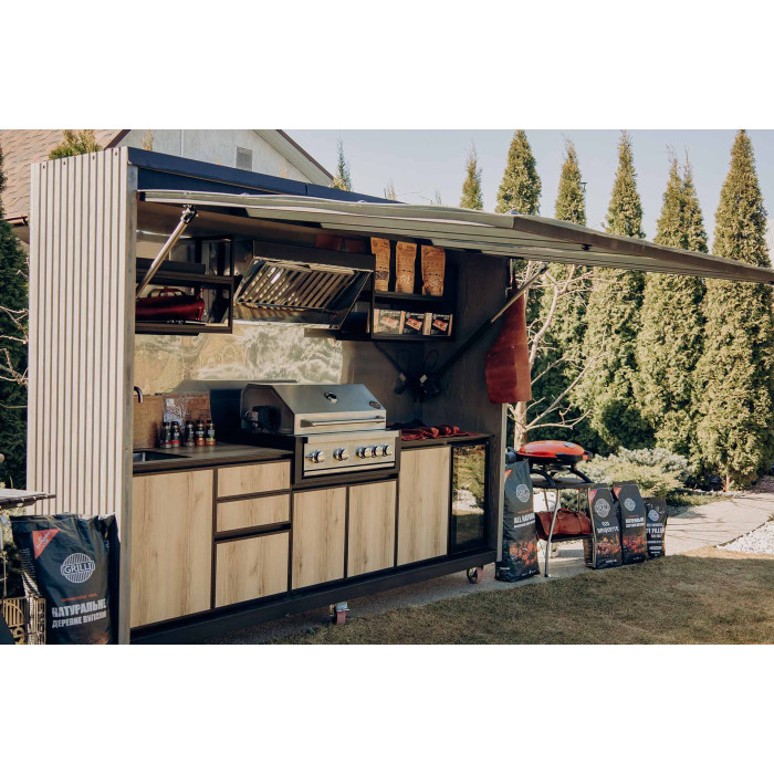 Модульная кухня-барбекю GRILLI QBBQ с газовым грилем Kapitan 777882