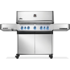 Газовый гриль Napoleon Prestige P 665 с боковой конфоркой Sizzle Zone и вертелом нерж сталь P665VRSIBPSS