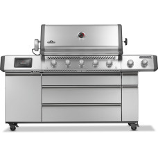Газовый гриль Napoleon Prestige PRO 665 Connected с боковой конфоркой Sizzle Zone и вертелом нерж сталь PRO665VXRSIBPSS