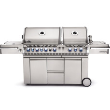 Газовый гриль Napoleon Prestige PRO 825 RSBI с боковой конфоркой Sizzle Zone и вертелом (69532) нерж сталь PRO825RSBIPSS-3-RC