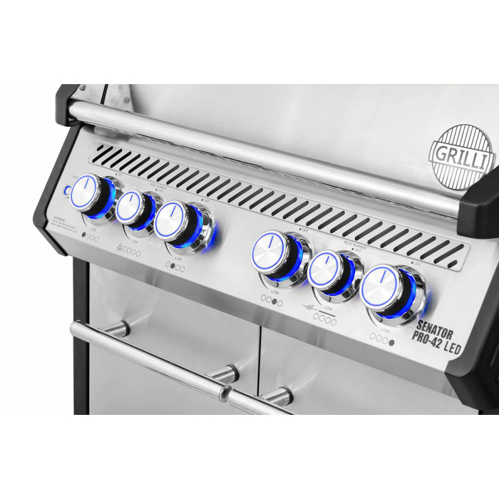 Светодиодная ручка регулятора газа малая Senator Pro Led 32/42 GRILLI 777837