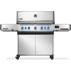Газовый гриль Napoleon Prestige P 665 Connected с боковой конфоркой Sizzle Zone и вертелом (69632) нерж сталь P665VXRSIBPSS-RC