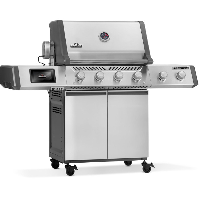 Газовый гриль Napoleon Prestige PRO 500 Connected с боковой конфоркой Sizzle Zone и вертелом нерж сталь PRO500VXRSIBPSS-RC