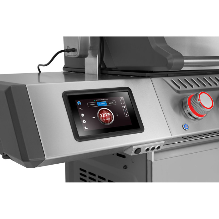 Газовый гриль Napoleon Prestige PRO 500 Connected с боковой конфоркой Sizzle Zone и вертелом нерж сталь PRO500VXRSIBPSS-RC