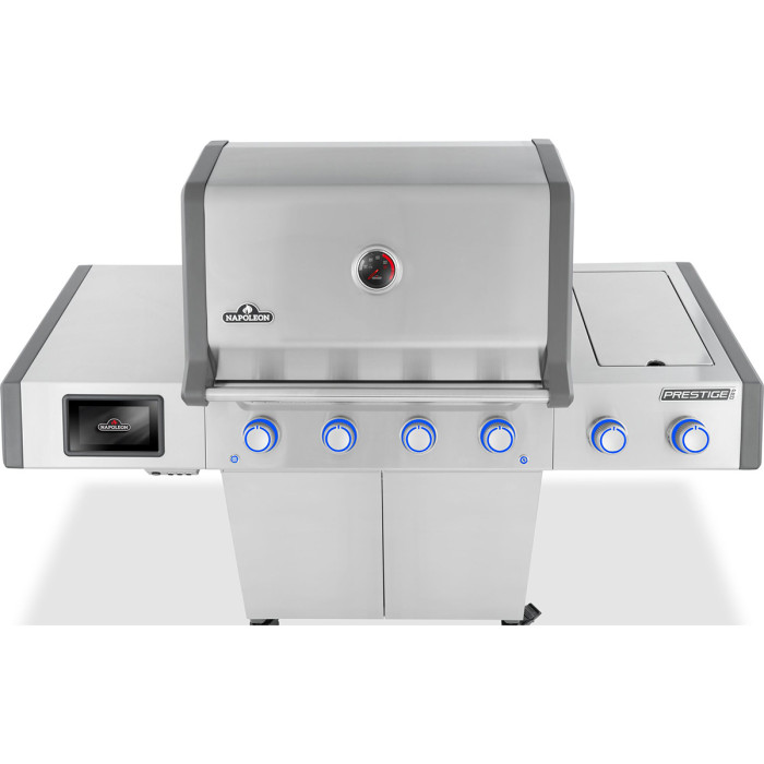 Газовый гриль Napoleon Prestige PRO 500 Connected с боковой конфоркой Sizzle Zone и вертелом нерж сталь PRO500VXRSIBPSS-RC