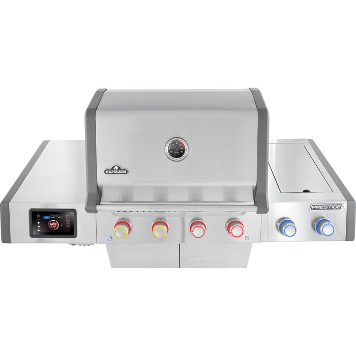 Газовый гриль Napoleon Prestige PRO 500 Connected с боковой конфоркой Sizzle Zone и вертелом нерж сталь PRO500VXRSIBPSS-RC