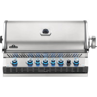 Встраиваемый газовый гриль Napoleon Prestige BIPRO 665 с вертелом (69632) под магистральный газ нерж сталь BIPRO665RBNSS-3-RC