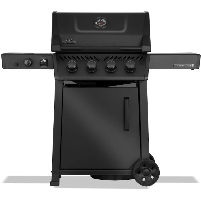 Газовый гриль Napoleon Phantom Freestyle Pro 425 с боковой конфоркой Sizzle Zone и дверкой, черный мат FP425DSIBPK-1-UA-PHM