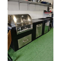 Уличная барбекю кухня с угольным грилем GRILLI Fiery Fish 2,57 м.п. 777855