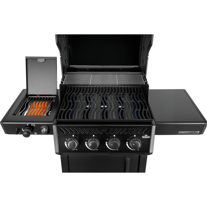 Газовый гриль Napoleon Freestyle PRO 425 с боковой конфоркой Sizzle Zone чёрный FP425DSIBPK-1-RC