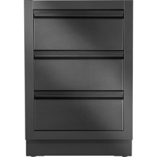 Тумба с 3-мя выдвижными ящиками 61х61х90 см чёрная Oasis Napoleon IM-3DC-MK-1