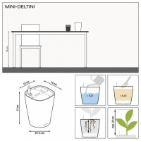 Вазон Mini-Deltini Premium 
ярко-красный