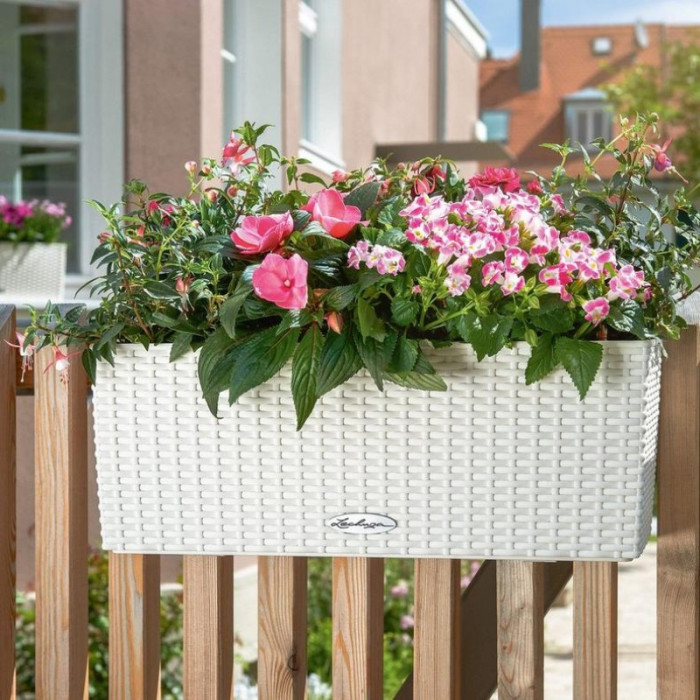 Вазон Lechuza Balconera Cottage 50, светло-серый