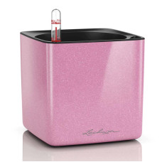 Вазон Lechuza Cube Glossy 14, розовый