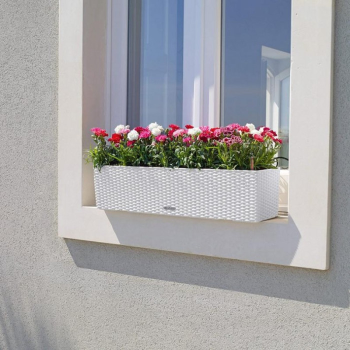 Вазон Lechuza Balconera Cottage 80, белый