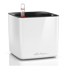 Вазон Lechuza Cube Glossy 14, белый