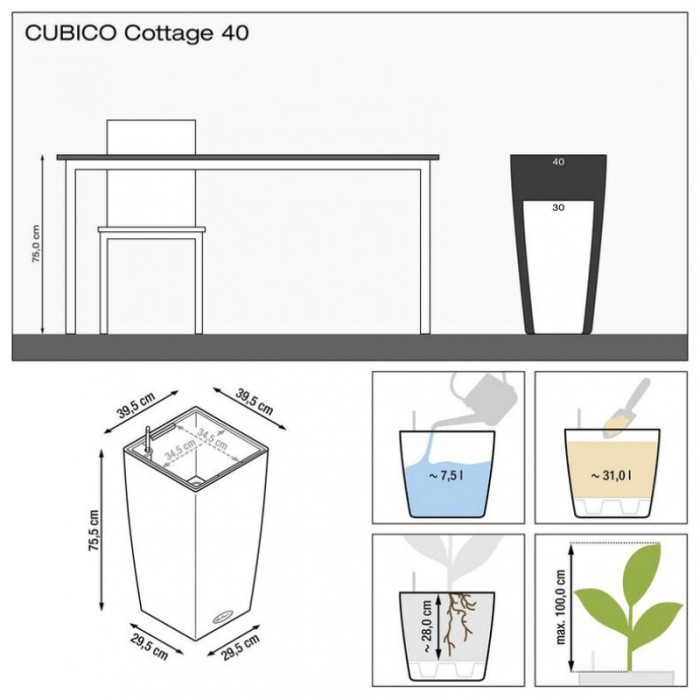 CUBICO Cottage 40 светло-серый - 15267