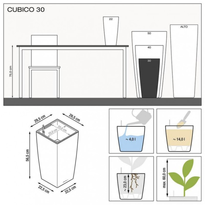 CUBICO 30 Антрацитовый металлик - 18184