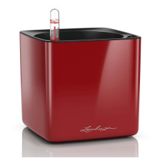 Вазон Lechuza CUBE Glossy 14, красный