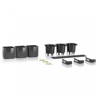 Комплект Lechuza Green Wall Home Kit Glossy, 48х6х14 см, белый