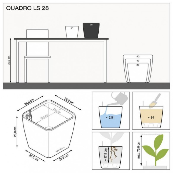 QUADRO LS 28 Белый блестящий - 16140