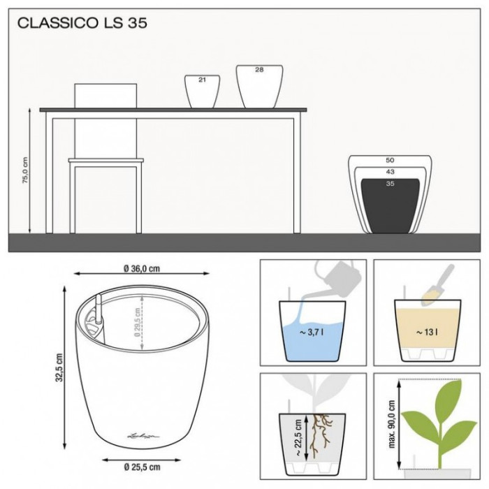 CLASSICO LS 35 Белый блестящий - 16060