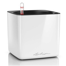 Вазон Lechuza Cube Glossy 16, белый