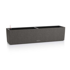 Вазон Lechuza Balconera Stone 80, графитово-черный