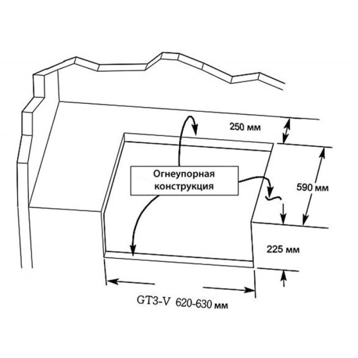 Вбудований газовий гриль GrandHall Premium GT3 - K03000196A