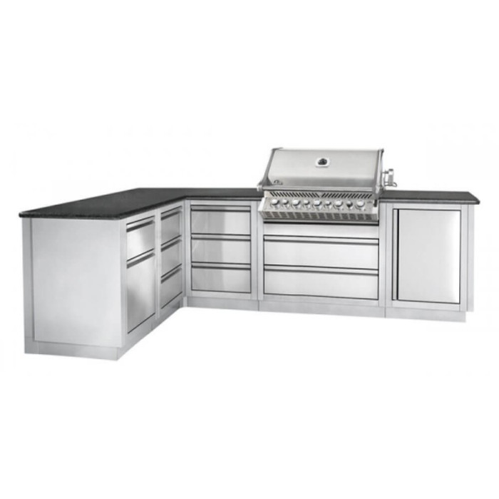 Вбудований газовий гриль Napoleon Prestige BIPRO 665, рожен у комплекті - BIPRO665RBPSS-3