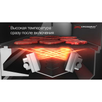 Вбудований інфрачервоний газовий гриль CROSSRAY® 4 by Heatstrip - TCS4EU30