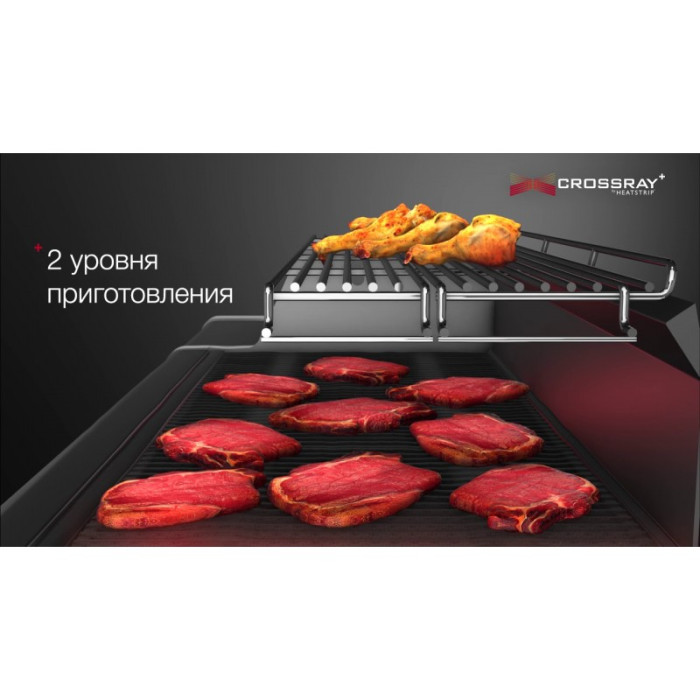 Вбудований інфрачервоний газовий гриль CROSSRAY® 4 by Heatstrip - TCS4EU30